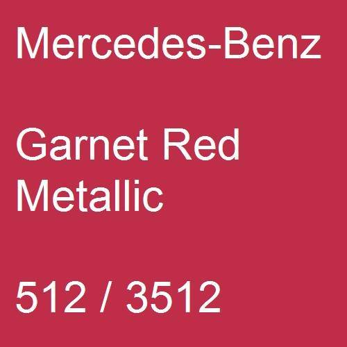 Mercedes-Benz, Garnet Red Metallic, 512 / 3512.